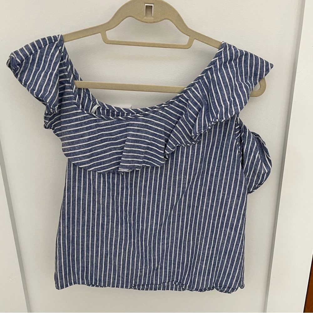 Madewell One Shoulder Crop Top